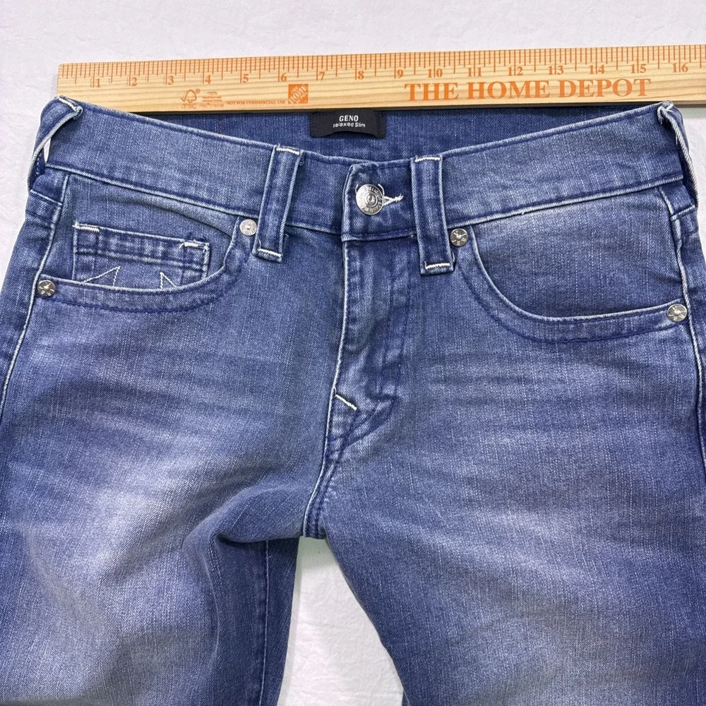 True Religion jeans mens 31/32 Geno Relaxed Slim Medium Duggy Wash y2k
